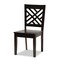 Baxton Studio Ela Modern and Contemporary Dark Brown Finished Wood 7-Piece Dining Set 183-11430-10894-Zoro - alternate 7